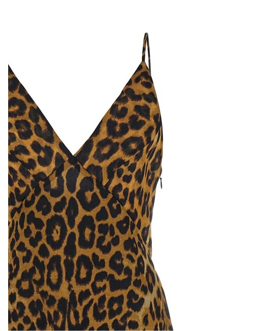 Alberta Ferretti Natural Organza Dress