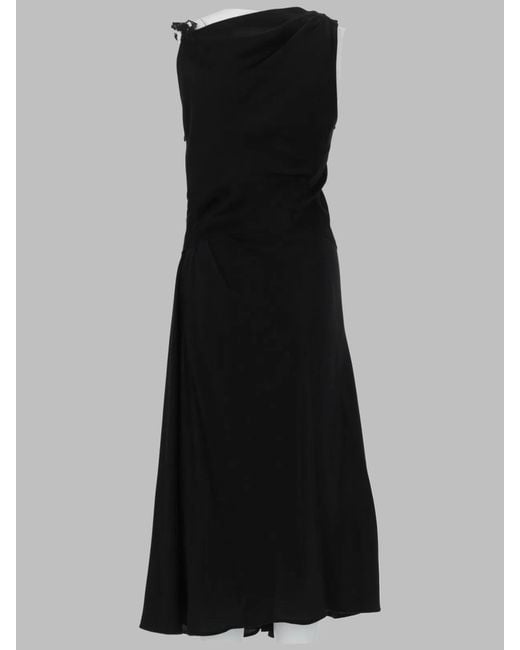 Victoria Beckham Black Abito Con Inserti