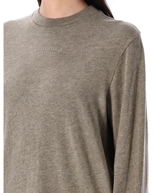 Fear Of God Gray Cotton-Blend Top
