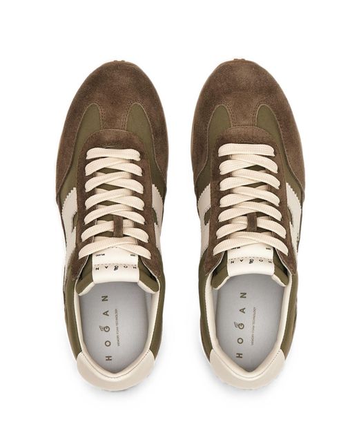 Hogan Green Fitted Sneakers