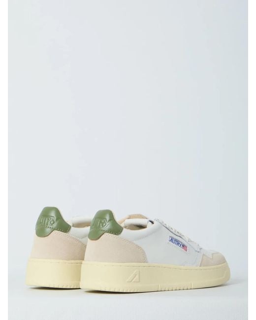 Autry White Medalist Low Sneakers for men