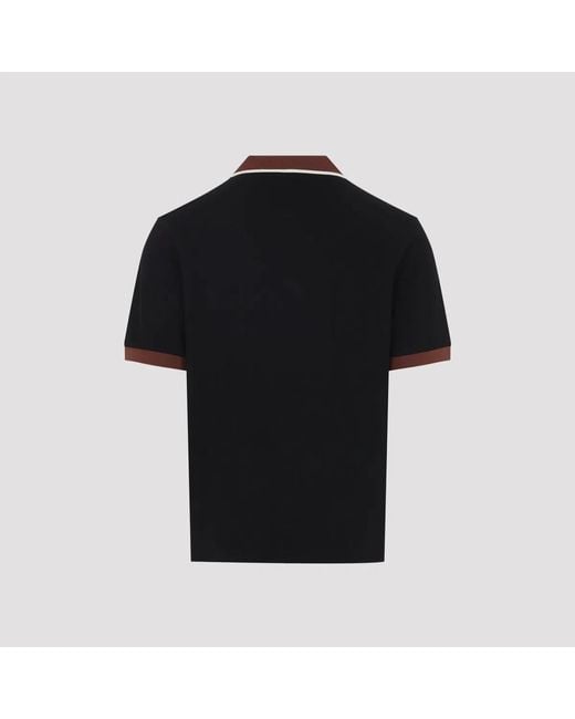 Marni Black Cotton Polo for men