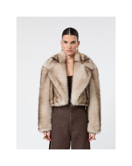 Max Mara Brown "Quantum" Eco Fur