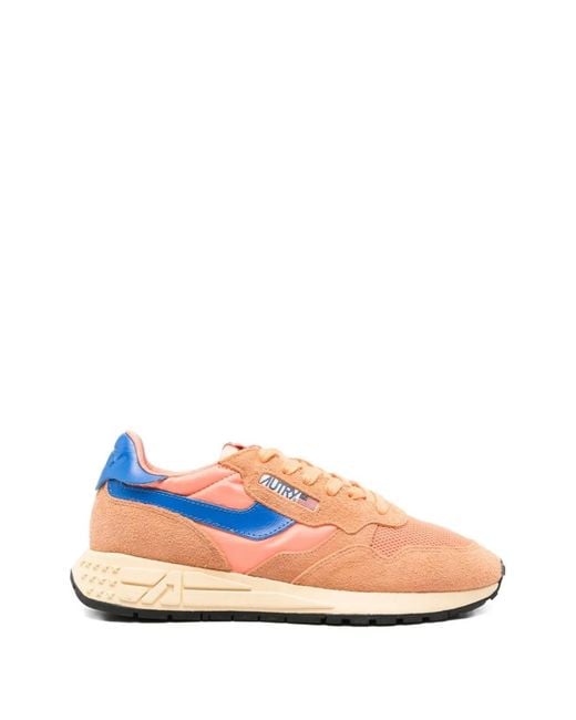 Autry Pink Reelwind Low Sneakers for men