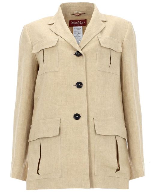 Max Mara Natural Giacca Con Coulisse