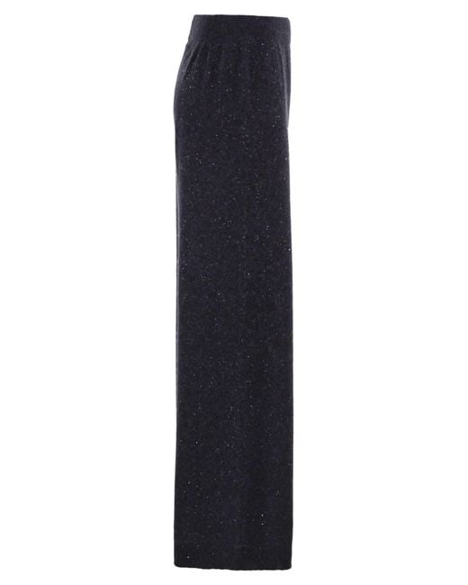 Fabiana Filippi Blue Knitted Trousers