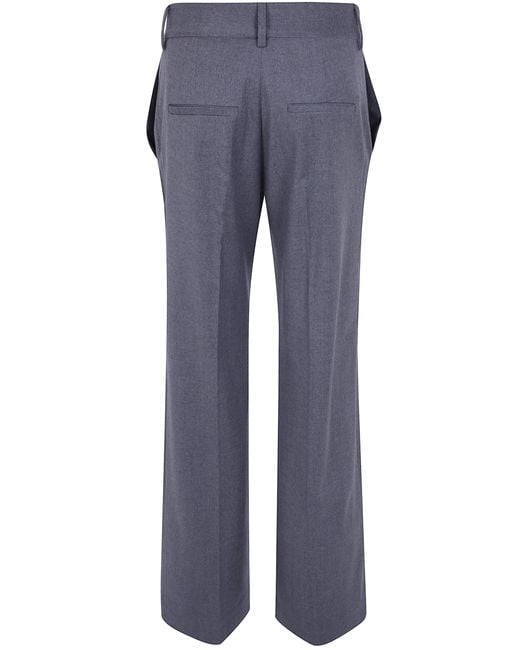 Antonelli Blue "Robinia" Straight Leg Trousers