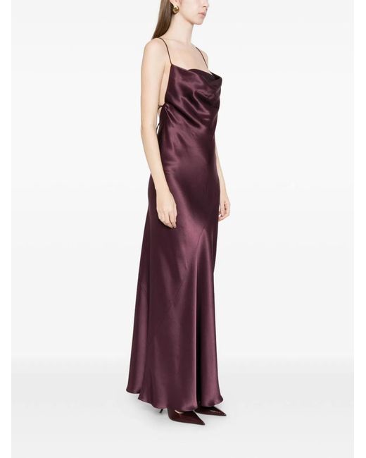 Pinko Purple Bordeaux Cotton Dress