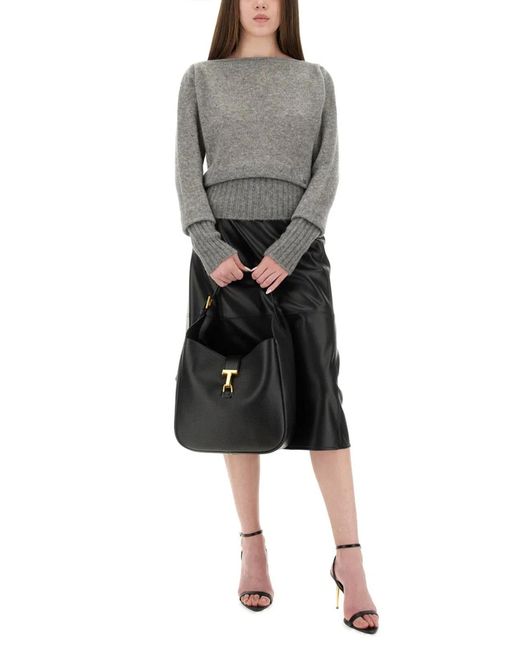Tom Ford Gray Cashmere Silk Sweaters