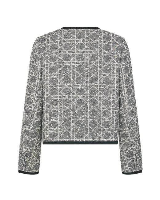 Dior Gray Macrocannage Jacket