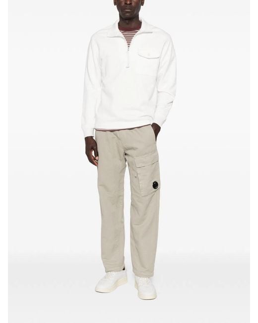 C P Company White C.P.Company Pants for men