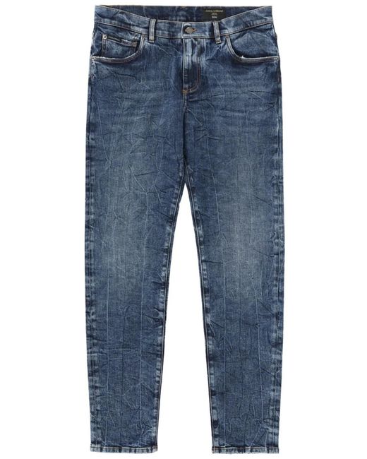 Dolce & Gabbana Blue Dolce & Gabbana Slim Fit Jeans for men