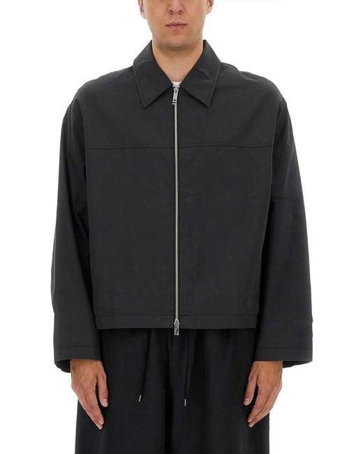 Studio Nicholson Black Harrington Jacket With Zipper for men