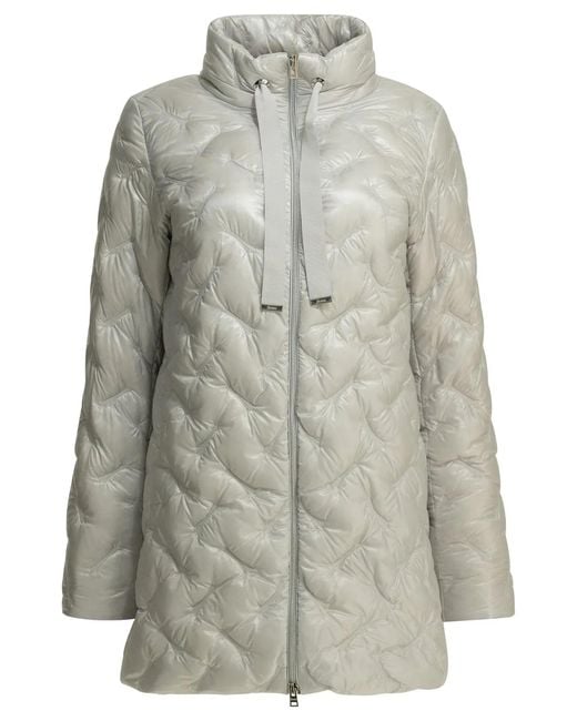Herno Gray "Resort" Long Down Jacket