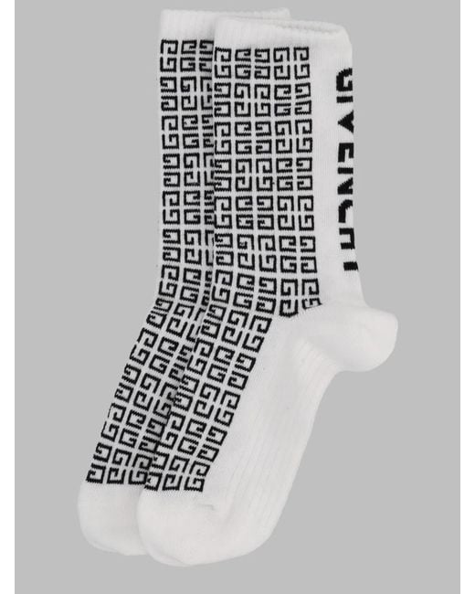 Givenchy White Girls Designer Socks