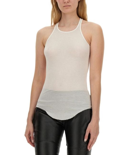 Rick Owens White Tank Top