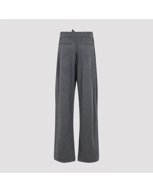 Brunello Cucinelli Gray Dark Cotton Pants