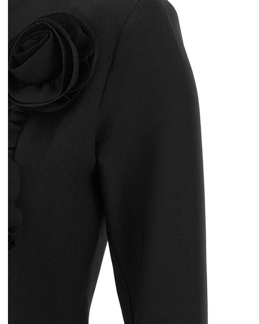 ROTATE BIRGER CHRISTENSEN Black Rotate Birger Christensen Crêpe Dress