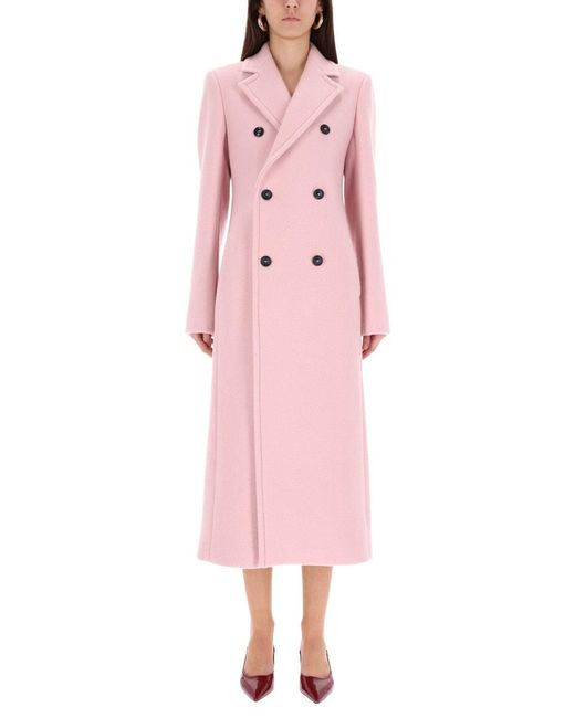 Max Mara Pink Doublebreasted Coat