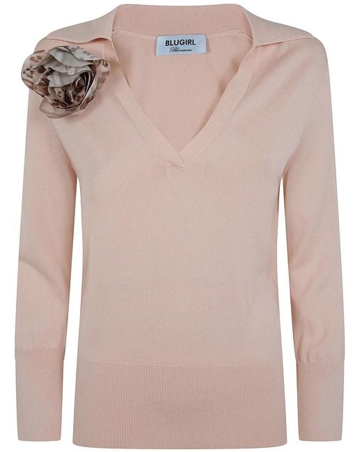 Blugirl Blumarine Pink Polo Shirt