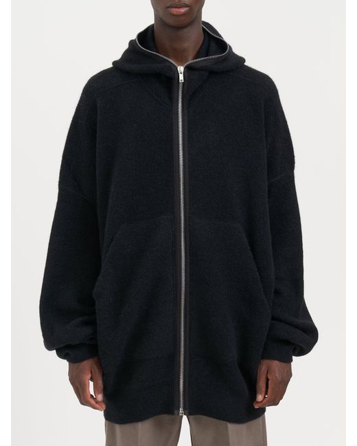 Owens Zip Hoodie Rick Owens Hooded Cardigan Rick Owens Men's Blue