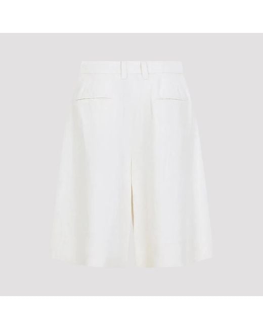 Max Mara White S Max Mara Smmsole Short Trouser