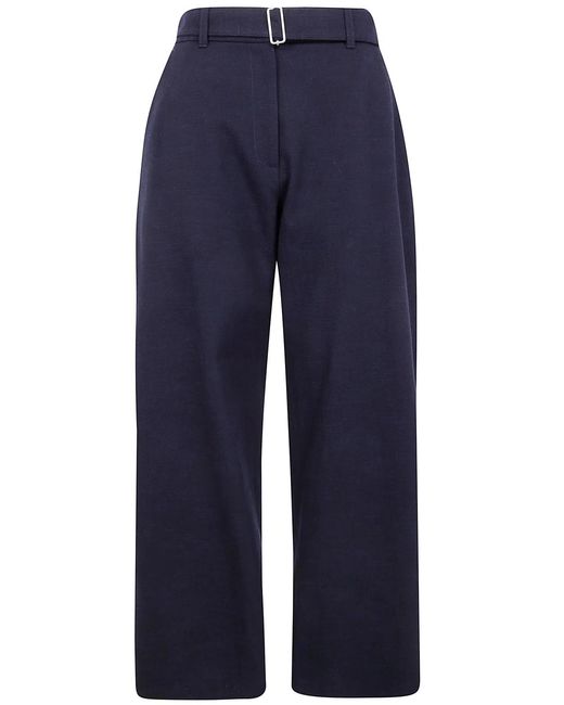 Studio Nicholson Blue "Doring" Belted Round Leg Pant
