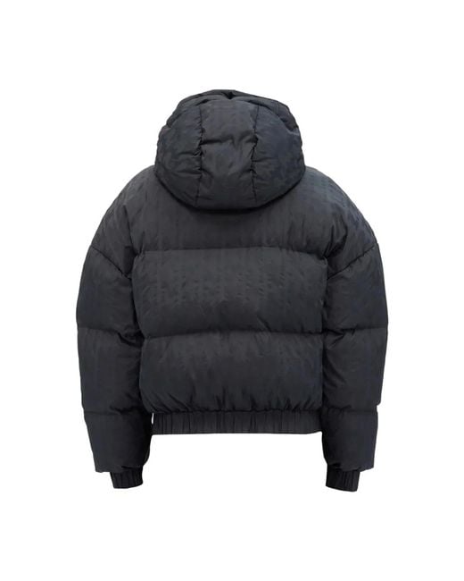 MSGM Blue "Themwave" Padded Down Jacket