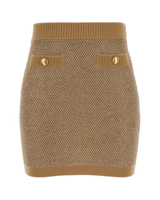 Elisabetta Franchi Natural Mini Gonna