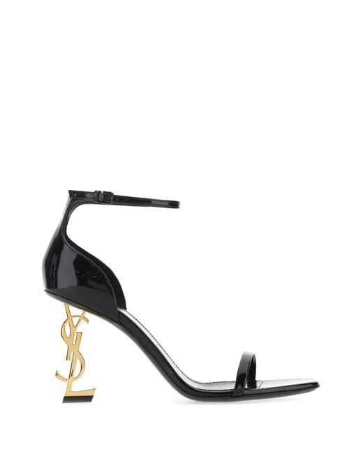 Saint Laurent White Opyum Sandals