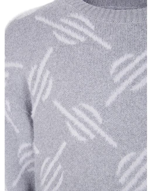Daily Paper Blue "Tevin Monogram" Knit Sweater for men