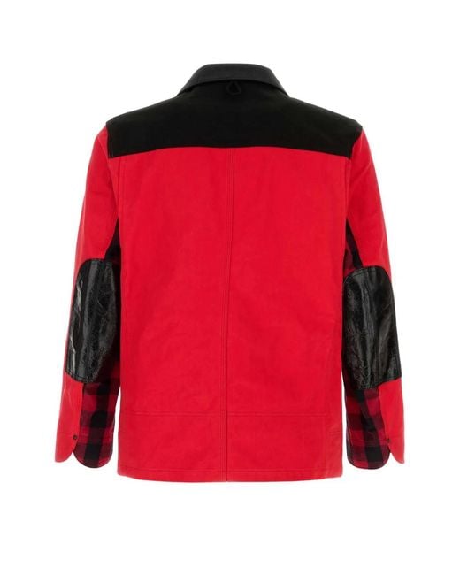 Junya Watanabe Red Denim Jacket for men
