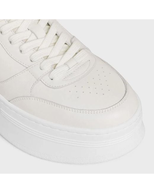 Céline White Wedge Sneaker