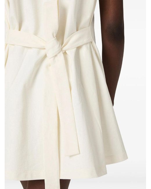 Miu Miu White Cotton Mini Dress