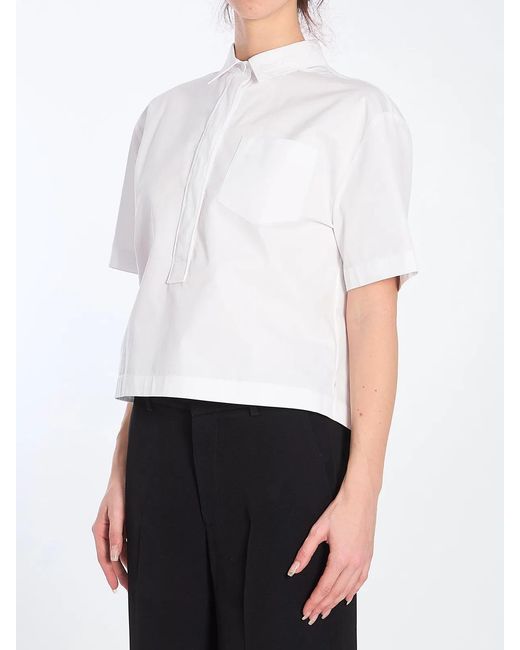 Gucci White Shirt With Embossed Logo