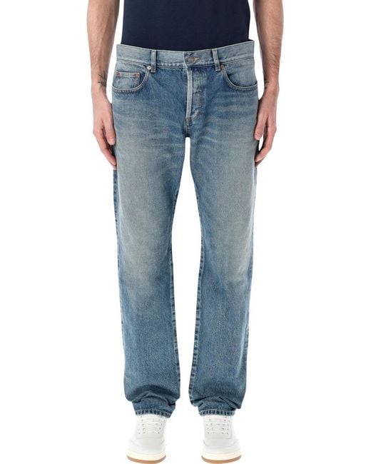 Saint Laurent Blue Relaxed Slim Denim for men