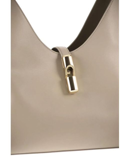 Furla Natural Goccia" Sidney Calf Leather Medium Hobo Bag