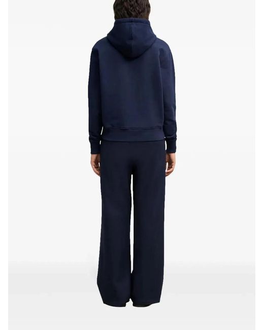 AMI Blue Ami De Cœur Cotton Hoodie for men