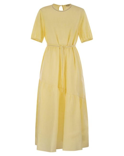 Peserico Yellow Long Dress