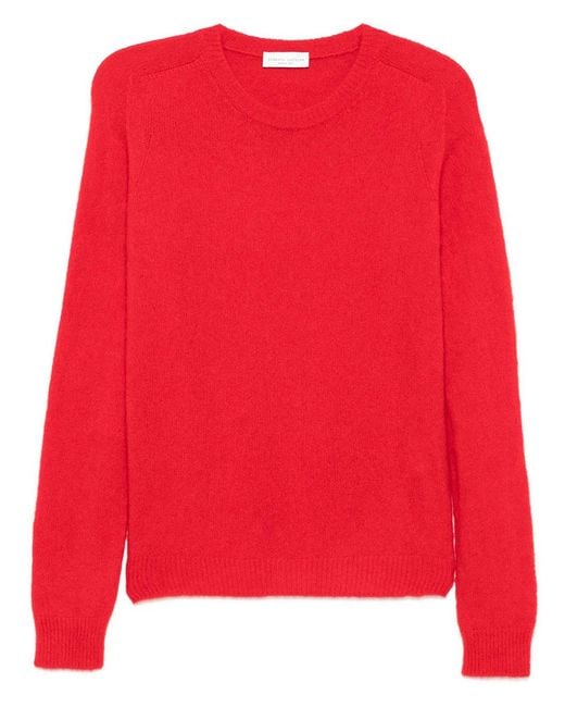 Roberto Collina Red Pullover Girocollo A Manica Lunga