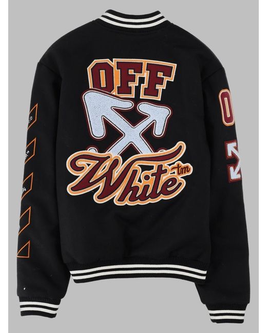 Off-White c/o Virgil Abloh Black Off W Patch Varsity