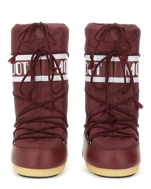Moon Boot Red "Icon" Boot