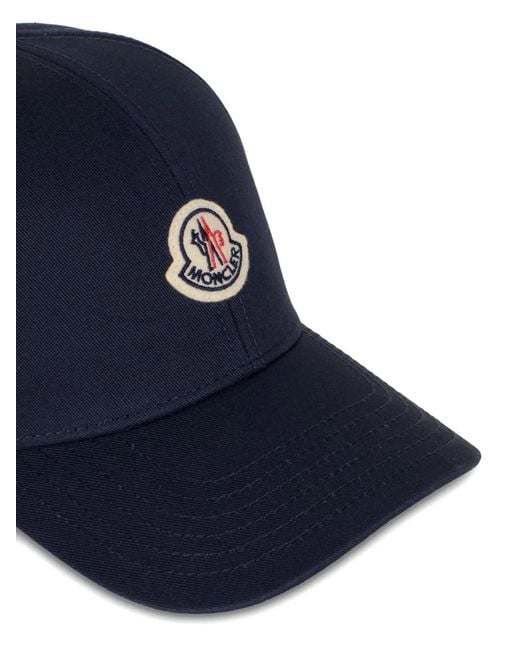 Moncler Blue Baseball Cap for men