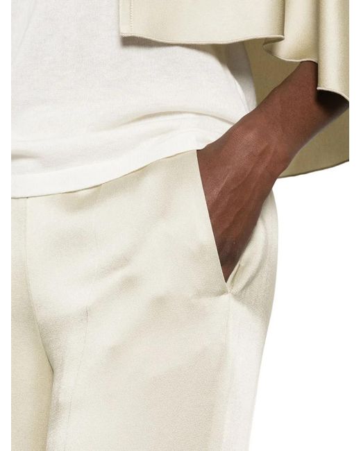Forte_forte White High-Waisted Trousers