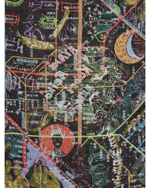 Faliero Sarti Black Collaborazione Con Paolo Fiumi: Stola Art