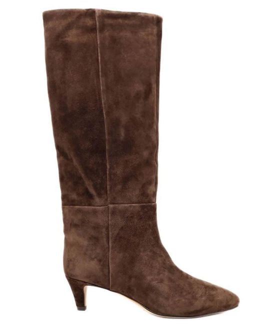 Twinset Brown Dark Leather Boots
