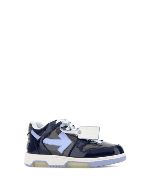 Off-White c/o Virgil Abloh Blue Off M-Ooo Patent Lea-00A for men