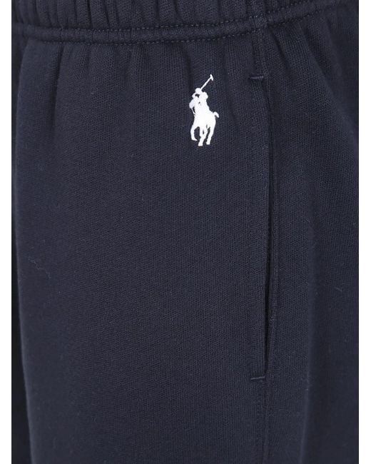 Polo Ralph Lauren Blue Knit Open Bottom Sweatpants