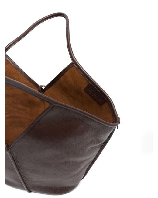 Hereu Brown Calella Leather Tote Bag