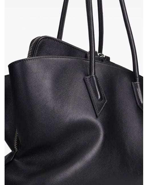 The Attico Black Top Handle La Passeggiata Medium